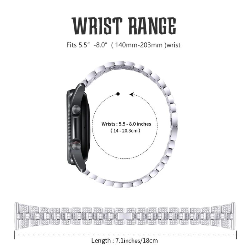Süß Samsung Galaxy Watch 3 (41mm) Metall und Strass armband