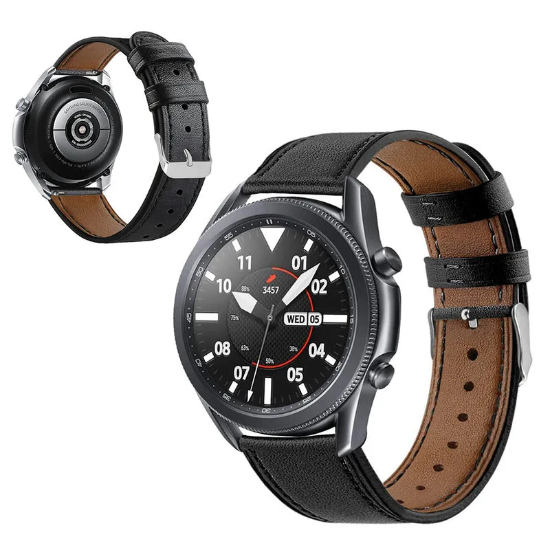 Sehr gut Samsung Galaxy Watch 3 (41mm) Echtes Leder armband