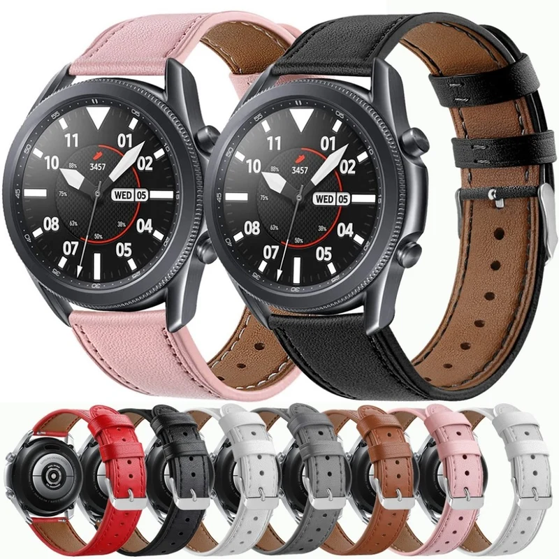 Sehr gut Samsung Galaxy Watch 3 (41mm) Echtes Leder armband