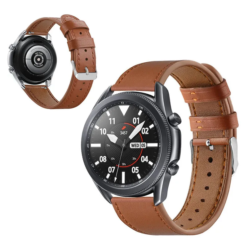 Sehr gut Samsung Galaxy Watch 3 (41mm) Echtes Leder armband