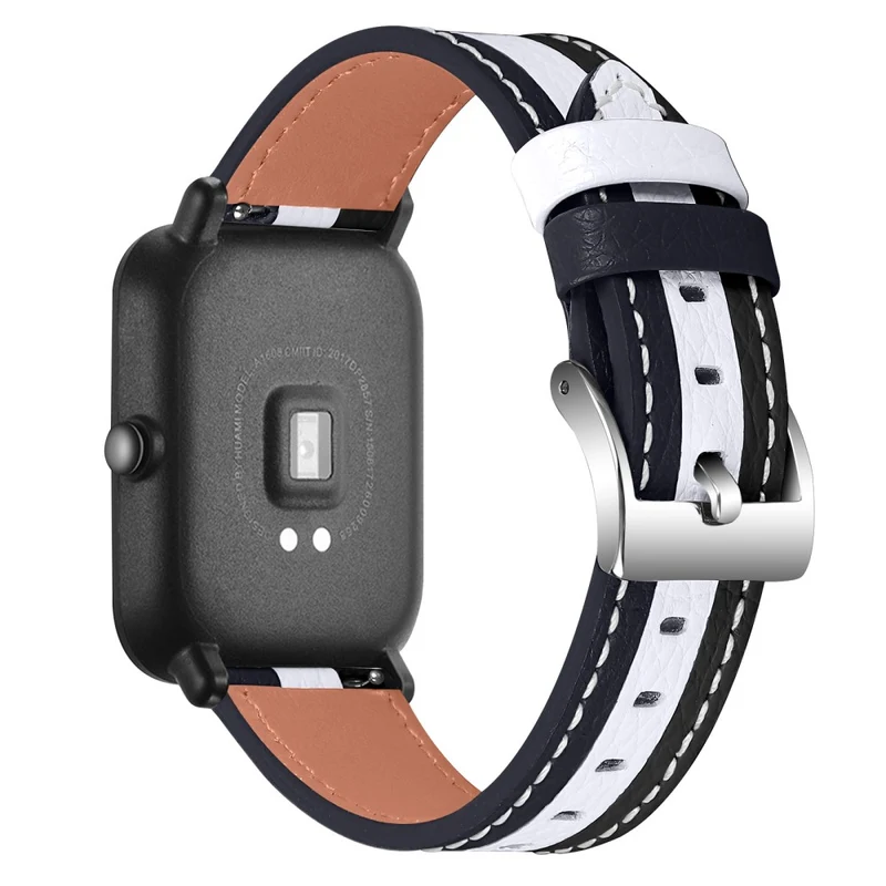 Schön Amazfit GTR 42mm / Amazfit Bip S Echtes Leder armband