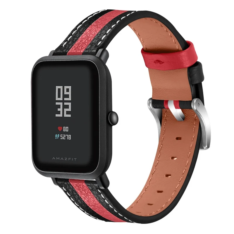Haltbar Amazfit Bip / Amazfit Bip Lite Echtes Leder armband