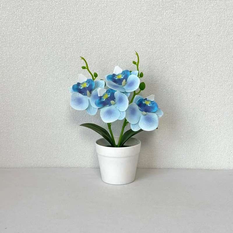 Elegante dekorative Orchideen-Blumenarrangement für die Wohnungseinrichtung