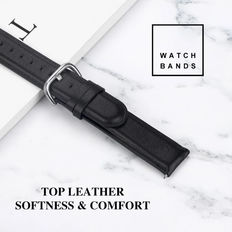 Sehr schön Samsung Galaxy Watch (46mm) Echtes Leder armband
