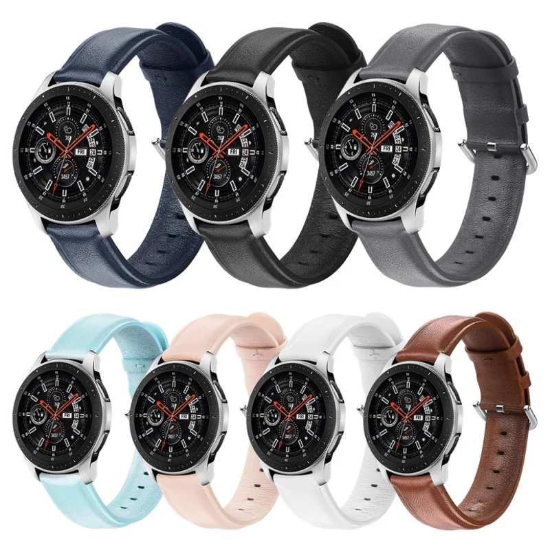 Sehr schön Samsung Galaxy Watch (46mm) Echtes Leder armband
