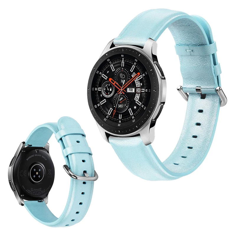 Sehr schön Samsung Galaxy Watch (46mm) Echtes Leder armband