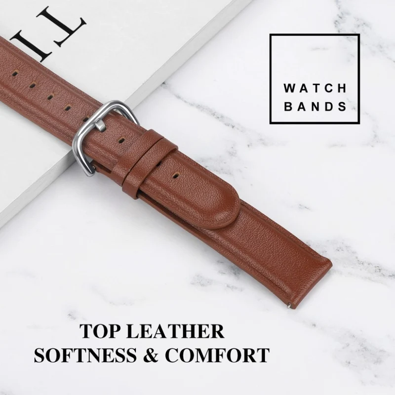 Sehr schön Samsung Galaxy Watch (46mm) Echtes Leder armband