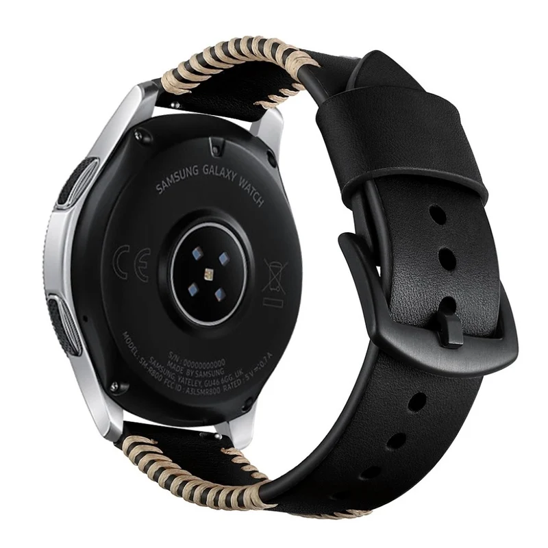 Haltbar Samsung Galaxy Watch (46mm) Echtes Leder armband