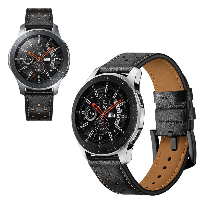 Modisch Samsung Galaxy Watch (46mm) Echtes Leder armband