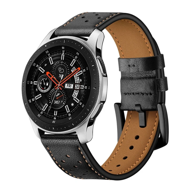 Modisch Samsung Galaxy Watch (46mm) Echtes Leder armband
