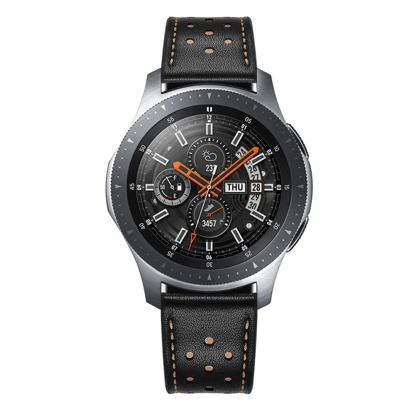 Modisch Samsung Galaxy Watch (46mm) Echtes Leder armband