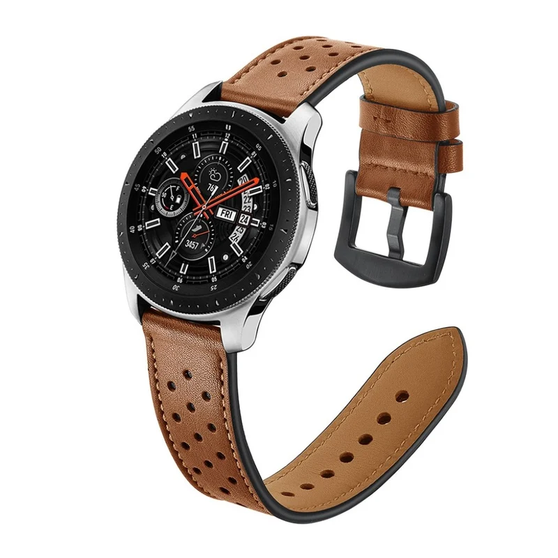 Modisch Samsung Galaxy Watch (46mm) Echtes Leder armband