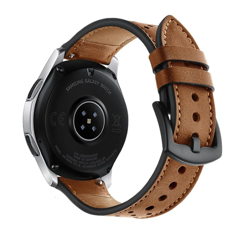 Modisch Samsung Galaxy Watch (46mm) Echtes Leder armband