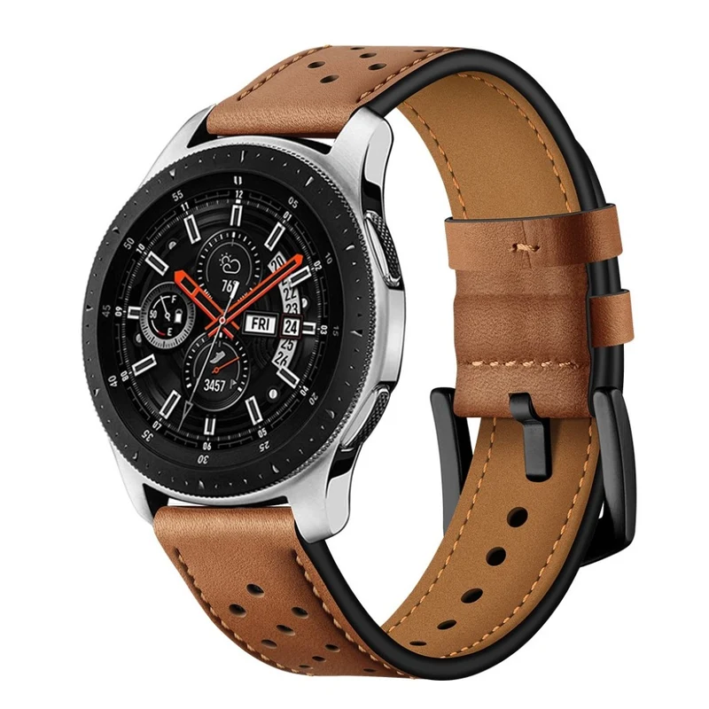 Modisch Samsung Galaxy Watch (46mm) Echtes Leder armband