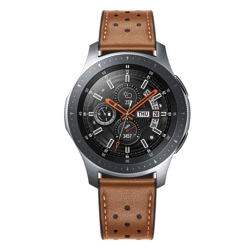 Modisch Samsung Galaxy Watch (46mm) Echtes Leder armband