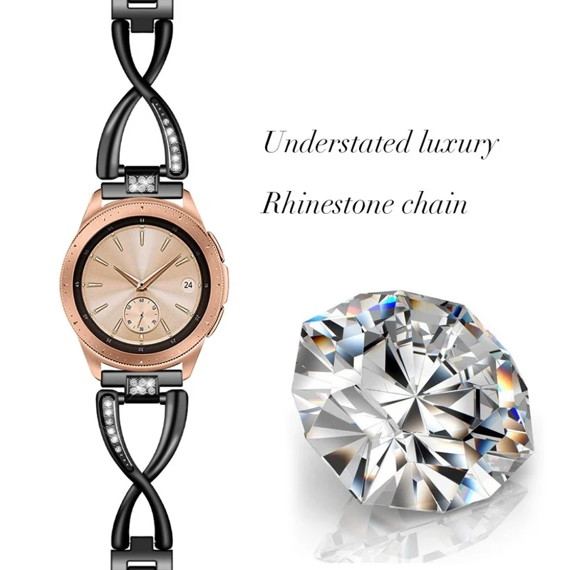 Süß Samsung Galaxy Watch (46mm) Metall und Strass armband