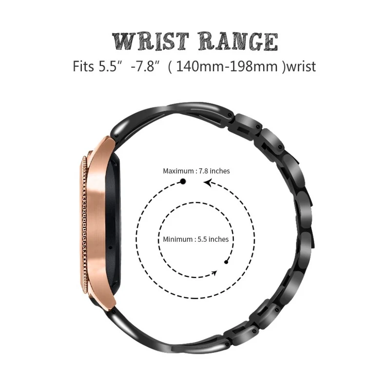 Süß Samsung Galaxy Watch (46mm) Metall und Strass armband