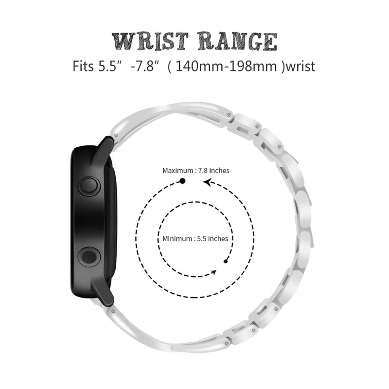 Süß Samsung Galaxy Watch (46mm) Metall und Strass armband