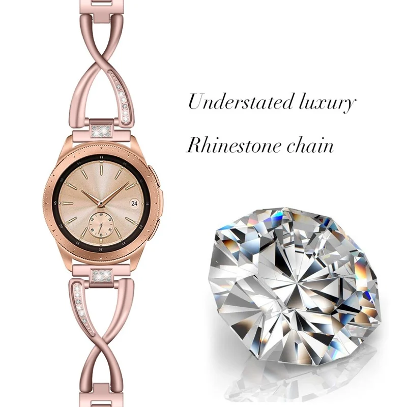 Süß Samsung Galaxy Watch (46mm) Metall und Strass armband