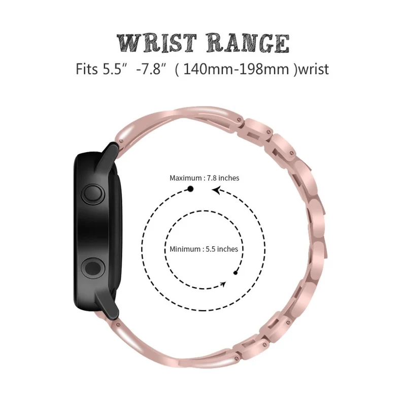 Süß Samsung Galaxy Watch (46mm) Metall und Strass armband
