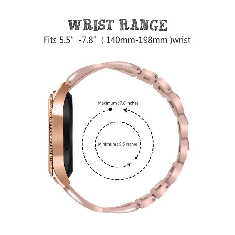 Süß Samsung Galaxy Watch (46mm) Metall und Strass armband