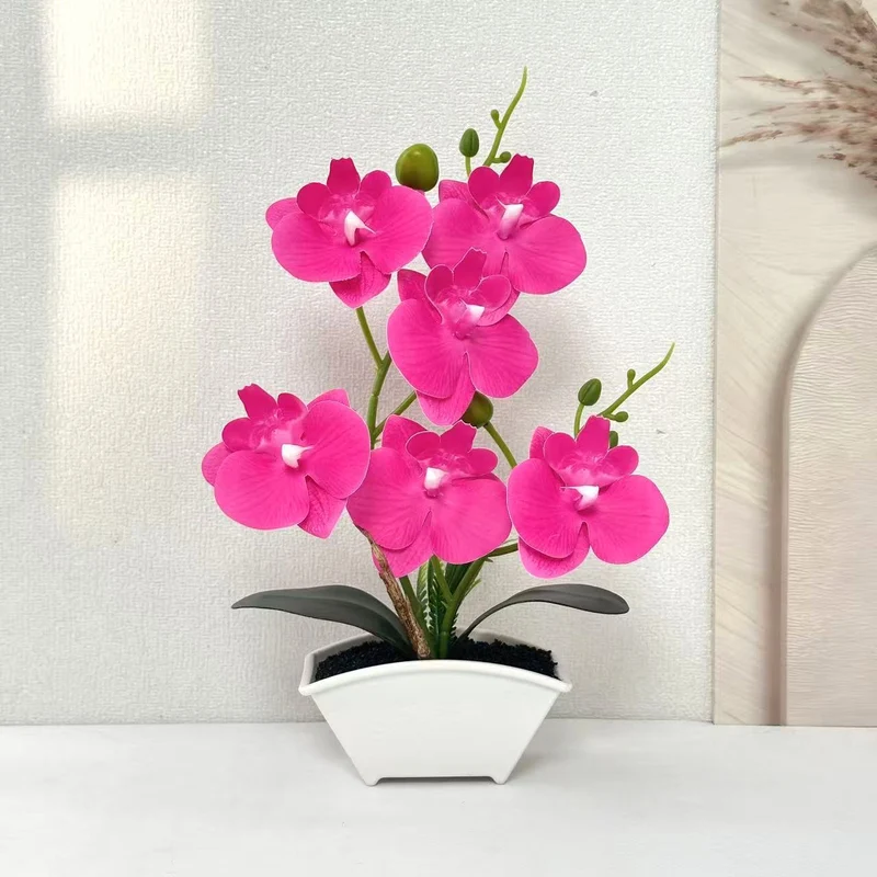 Elegante künstliche Orchideenpflanze für die Wohnkultur drinnen