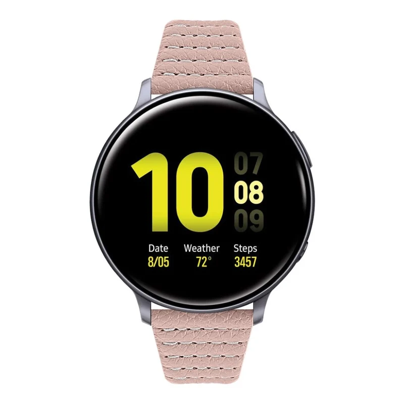 Modisch Samsung Galaxy Watch (46mm) Echtes Leder armband