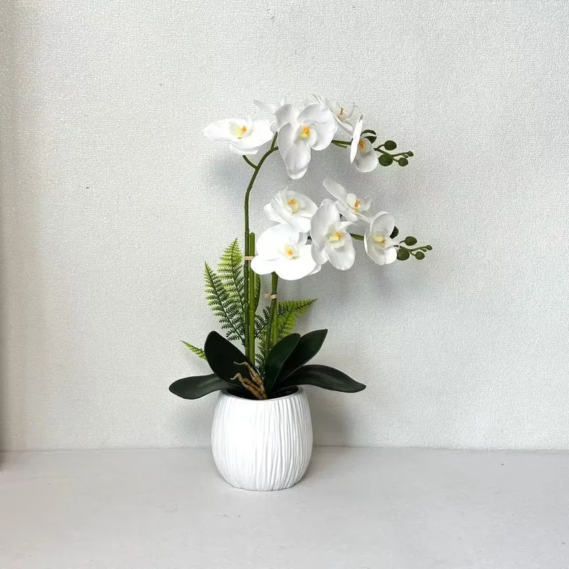 Faux Orchideenpflanzenarrangement für die Wohnkultur