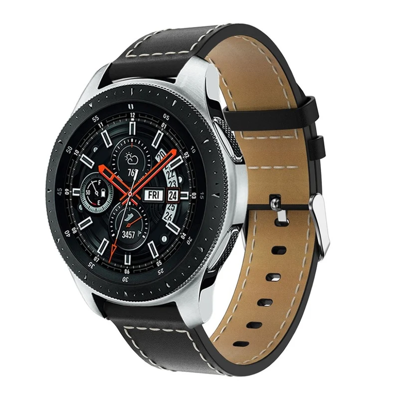 Stilvoll Samsung Galaxy Watch (46mm) Echtes Leder armband