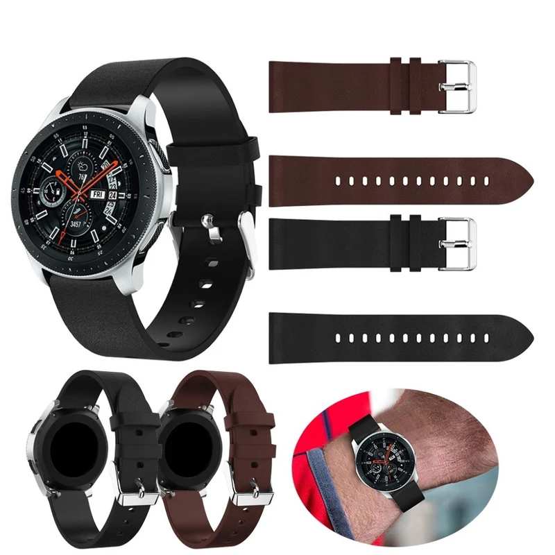 Stilvoll Samsung Galaxy Watch (46mm) Echtes Leder armband