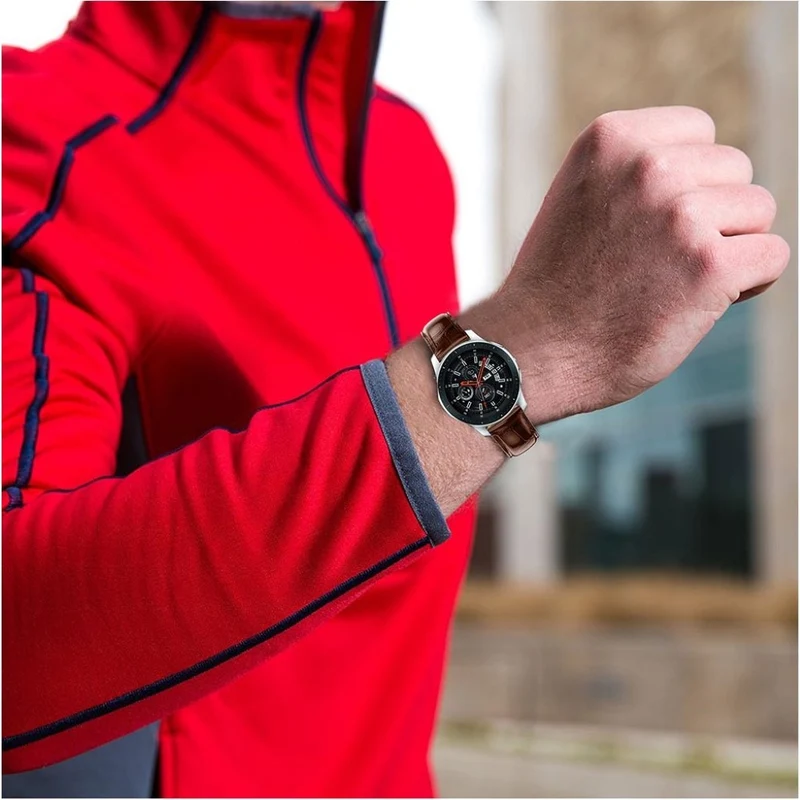 Megastark Samsung Galaxy Watch (46mm) Echtes Leder armband