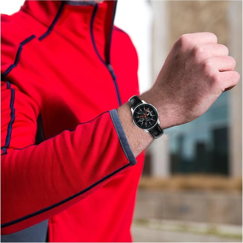 Megastark Samsung Galaxy Watch (46mm) Echtes Leder armband