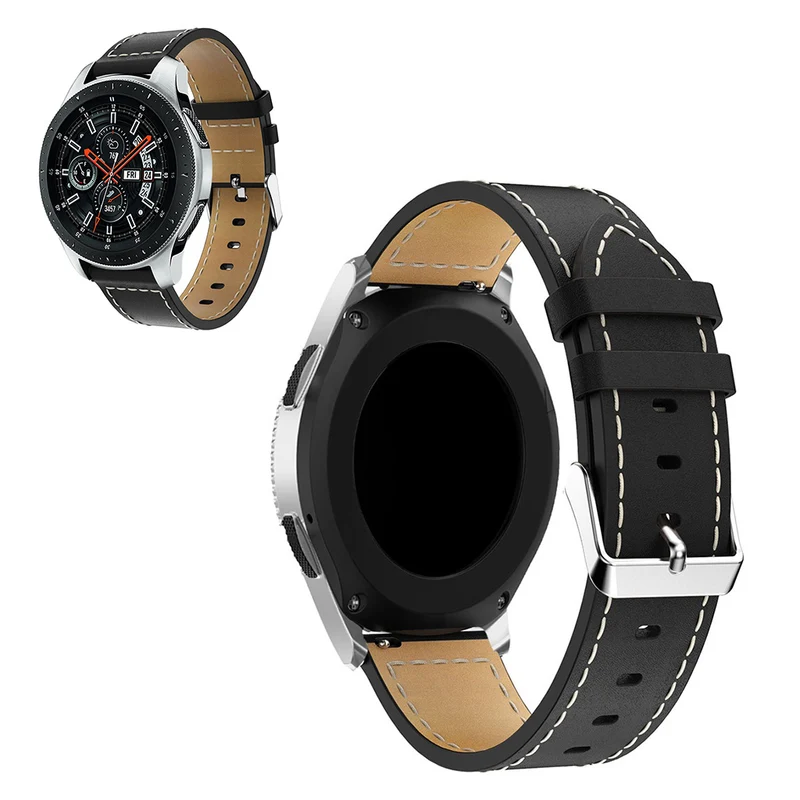 Zeitlos Universell Echtes Leder und Silikon / TPU armband