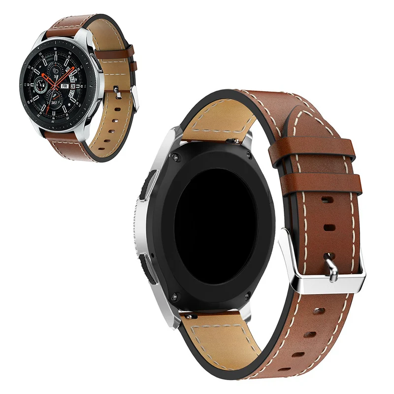 Zeitlos Universell Echtes Leder und Silikon / TPU armband