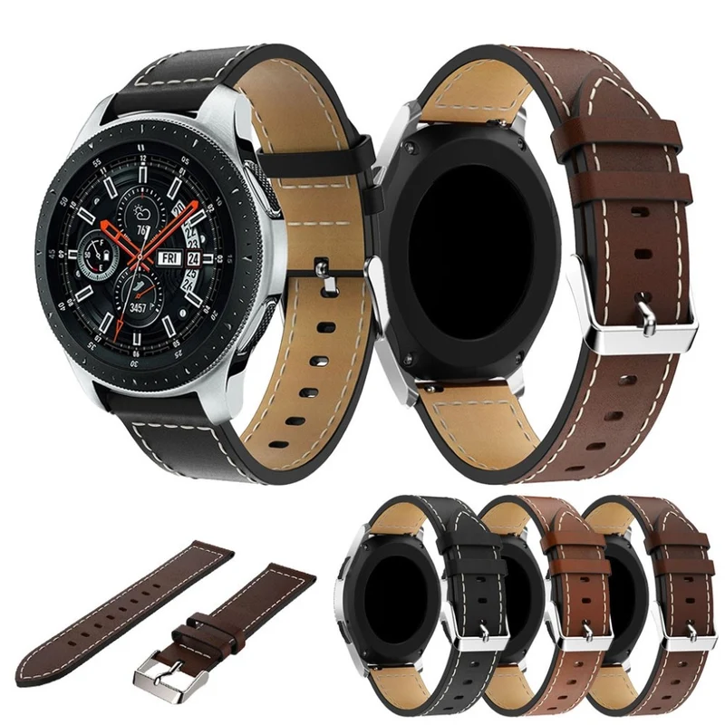 Zeitlos Universell Echtes Leder und Silikon / TPU armband