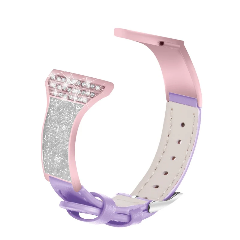 Süß Fossil Gen 5 Carlyle HR Echtes Leder und Strass armband