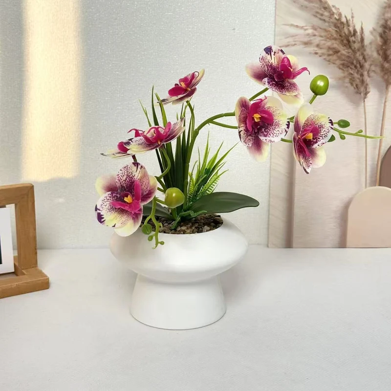Elegante künstliche Orchideen-Blumenarrangement