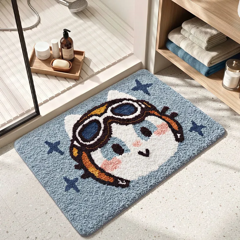 Plüsch Cartoon Katze Badmatte