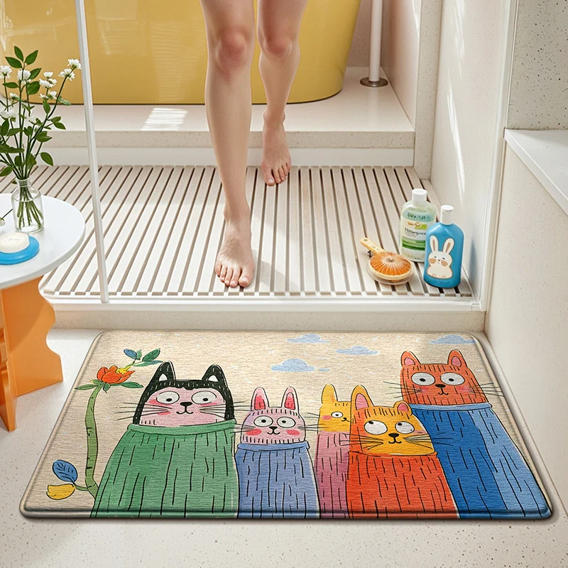 Niedlicher Hase-Themen-Badeteppich