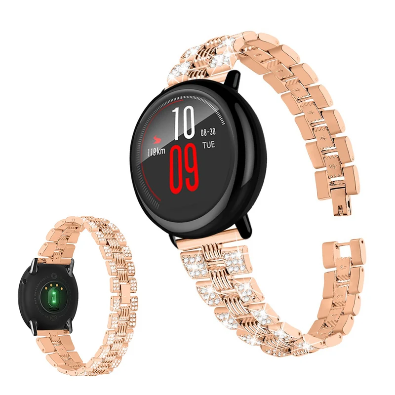 Supersauber Amazfit Youth Metall und Strass armband