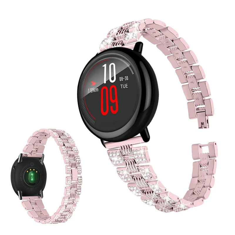 Supersauber Amazfit Youth Metall und Strass armband