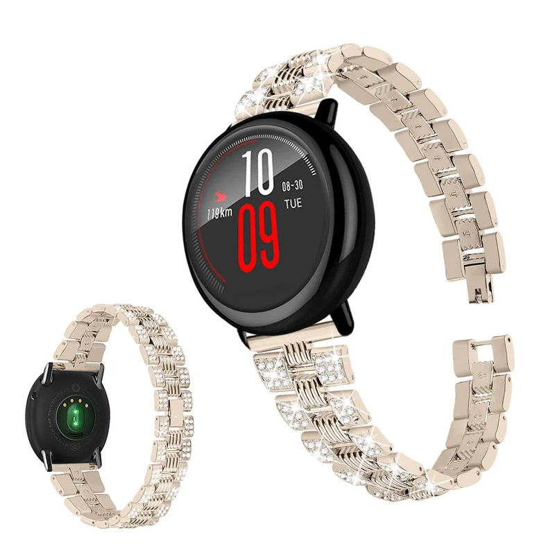 Supersauber Amazfit Youth Metall und Strass armband