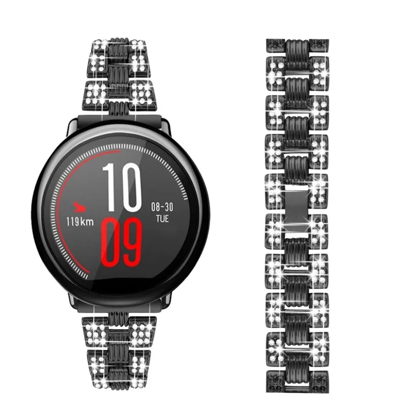 Supersauber Amazfit Youth Metall und Strass armband