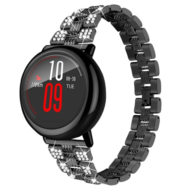 Supersauber Amazfit Youth Metall und Strass armband