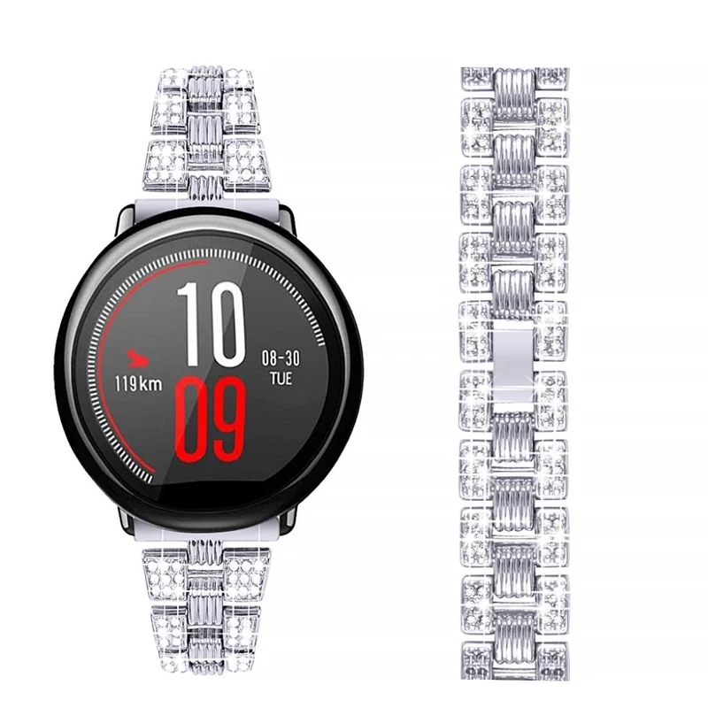 Supersauber Amazfit Youth Metall und Strass armband