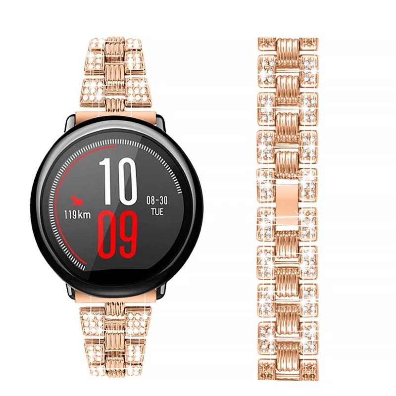 Supersauber Amazfit Youth Metall und Strass armband