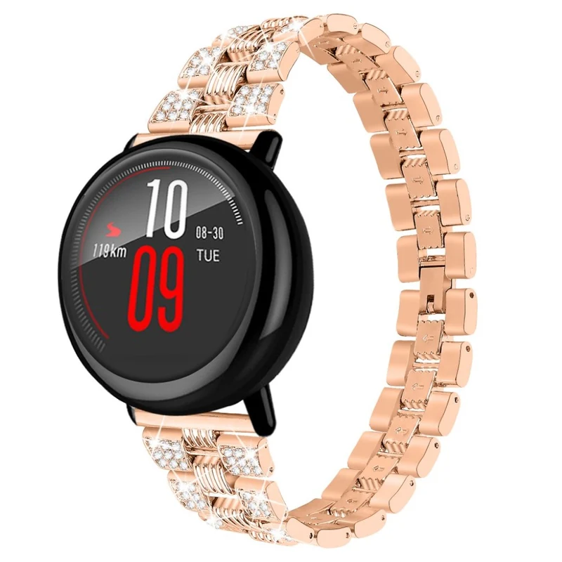 Supersauber Amazfit Youth Metall und Strass armband