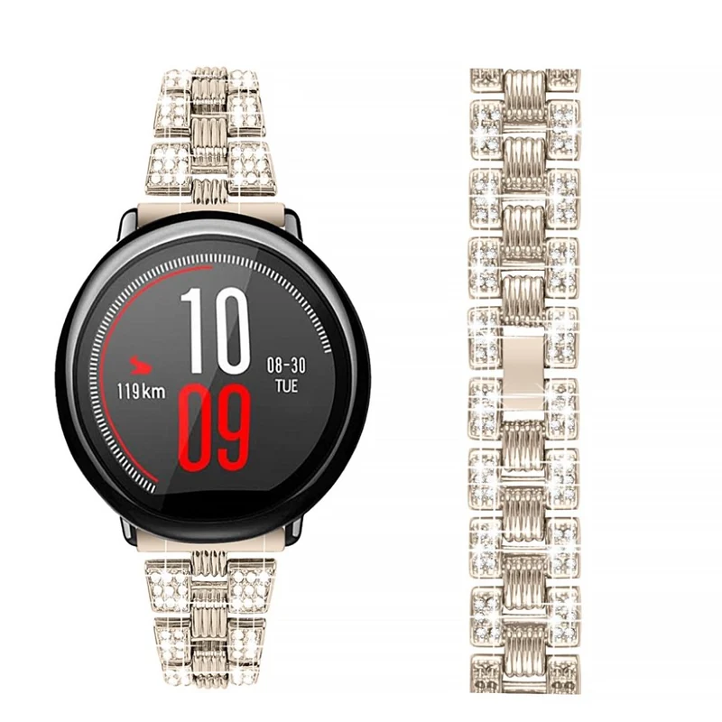 Supersauber Amazfit Youth Metall und Strass armband