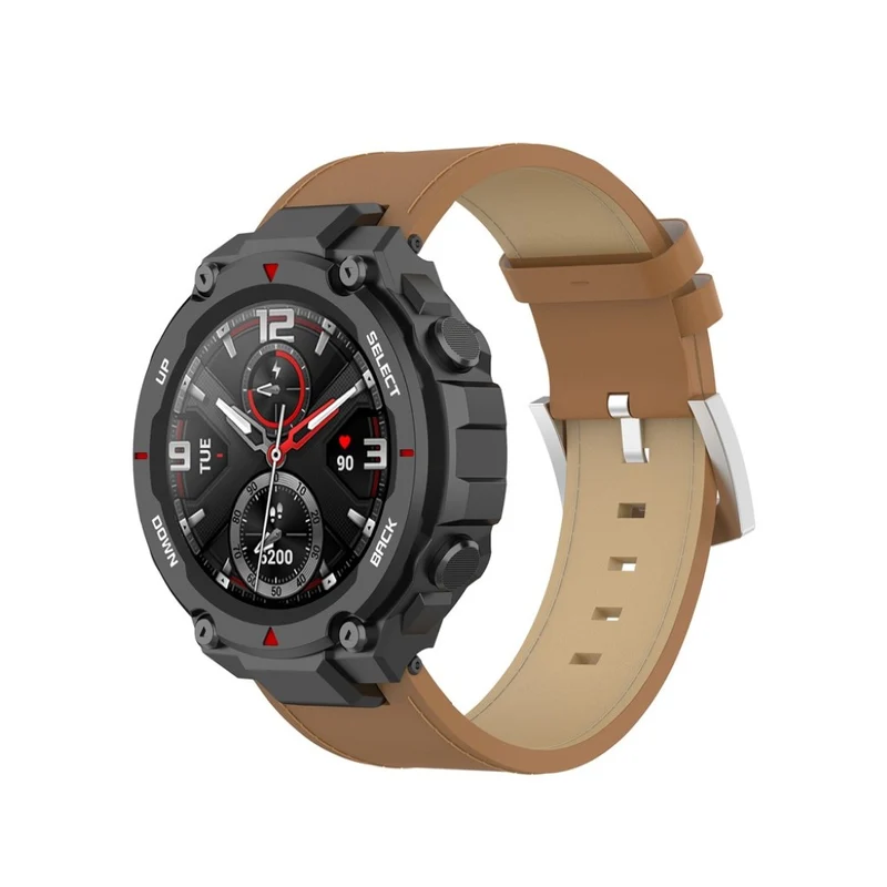 Mega modisch Amazfit T-Rex Echtes Leder armband