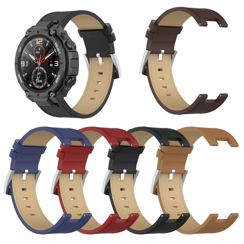 Mega modisch Amazfit T-Rex Echtes Leder armband